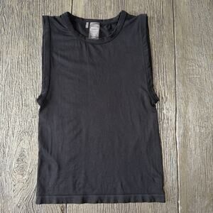 Aritzia Sunday Best Women's Black SinchSeamless Smooth Seamless Crew Tank Size S